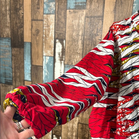 Grass-fields 2XL rayon Colorful Patterned Jacket - Picture 7 of 16